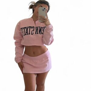 Penn state cropped sweatshirt